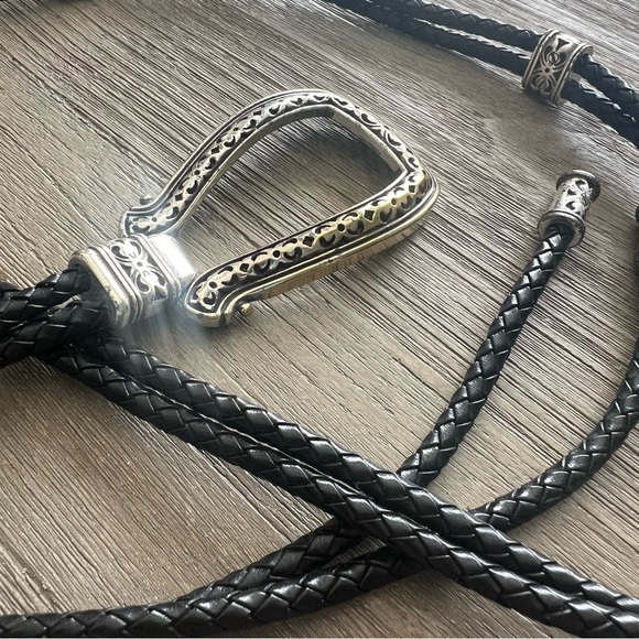 Brighton Braided Leather Lasso Rope Belt - Picture 4 of 5